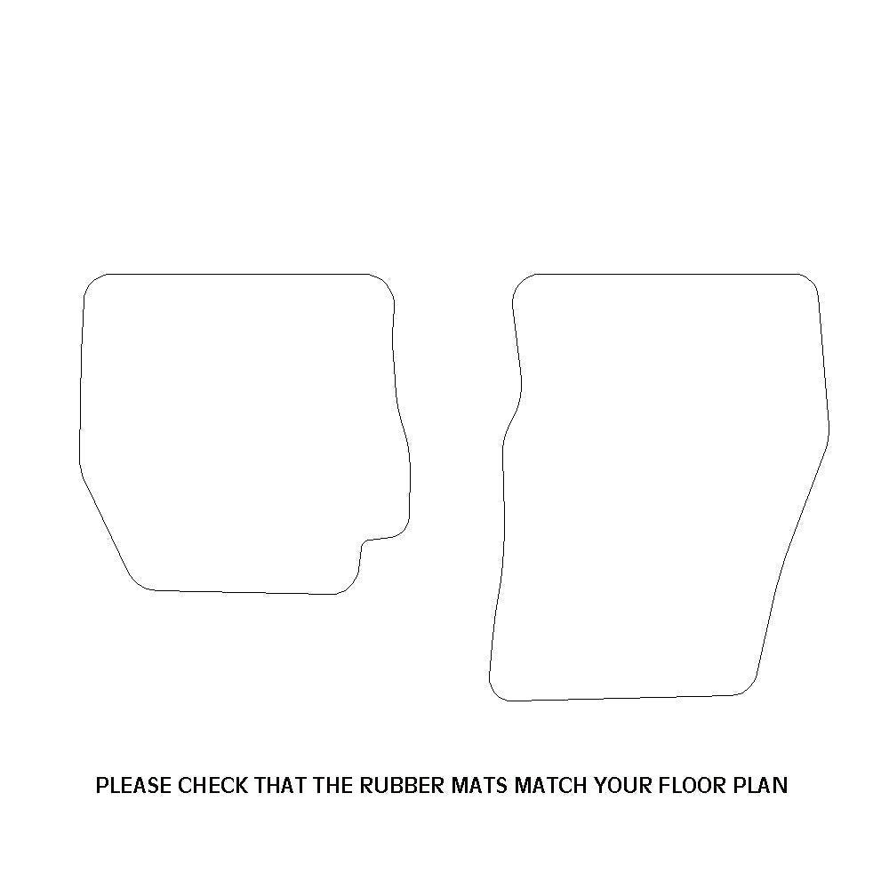Ford Transit Connect Rubber Floor Mats (2014+)