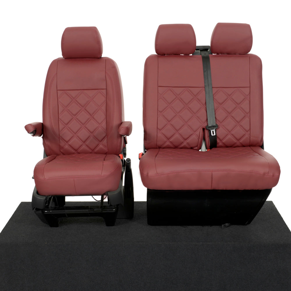 VW T6/T6.1 Transporter Tailored Leatherette Seat Covers 2015+