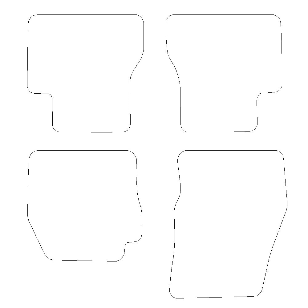Ford Transit Connect Rubber Floor Mats (2014+)