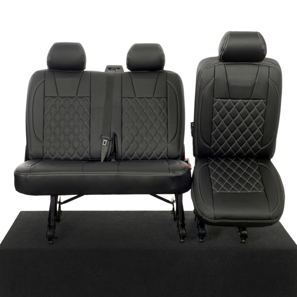 VW T6/T6.1 Transporter Tailored Leatherette Seat Covers 2015+