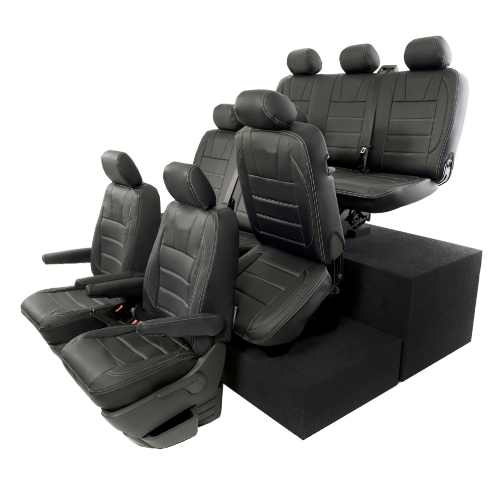 VW T6/T6.1 Shuttle Tailored Leatherette Seat Covers 2015+