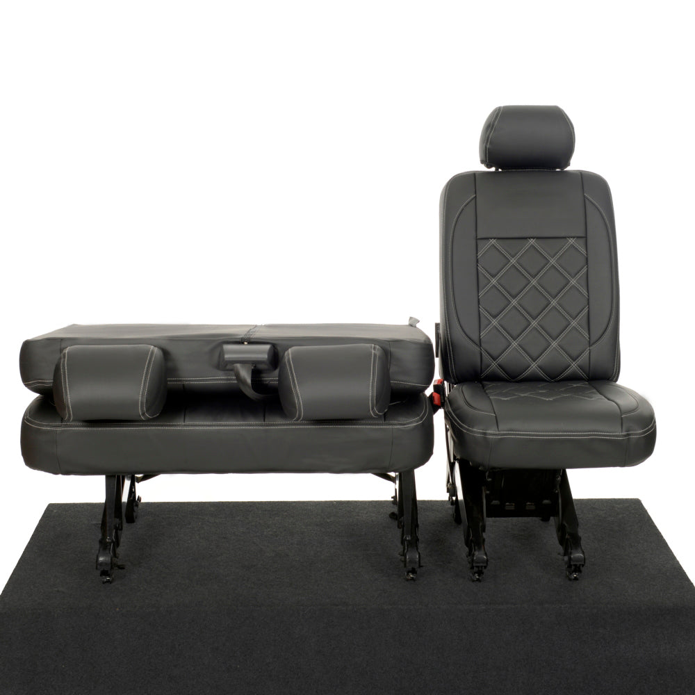VW T6/T6.1 Transporter Tailored Leatherette Seat Covers 2015+