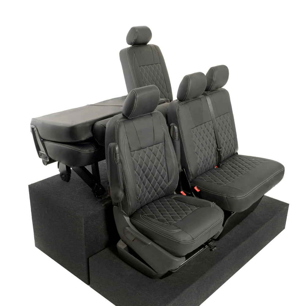 VW T6/T6.1 Transporter Tailored Leatherette Seat Covers 2015+