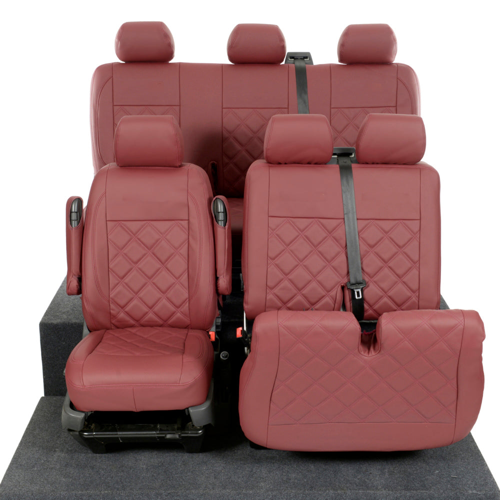 VW T6/T6.1 Transporter Tailored Leatherette Seat Covers 2015+