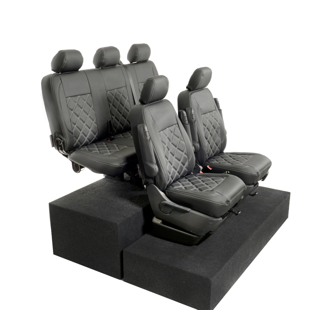 VW T6/T6.1 Transporter Tailored Leatherette Seat Covers 2015+