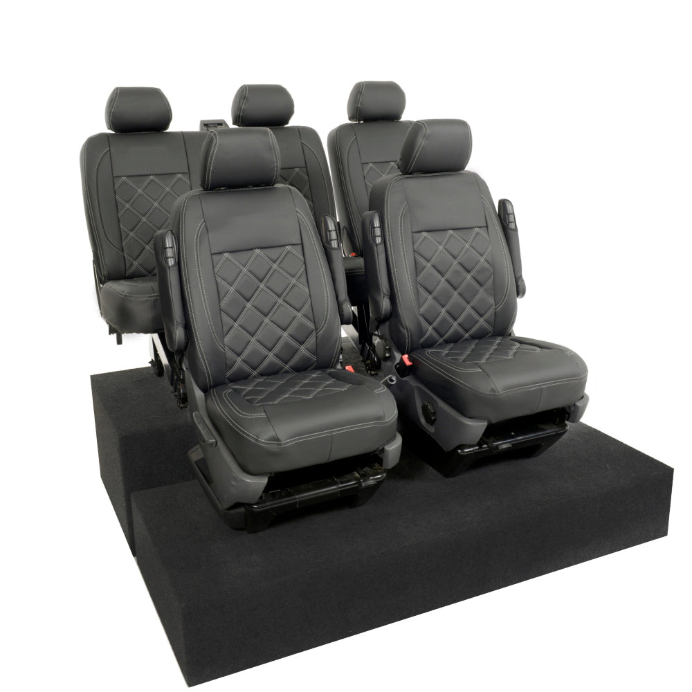 VW T6/T6.1 Transporter Tailored Leatherette Seat Covers 2015+