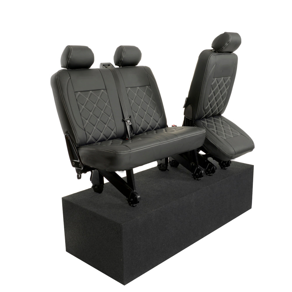 VW T6/T6.1 Transporter Tailored Leatherette Seat Covers 2015+