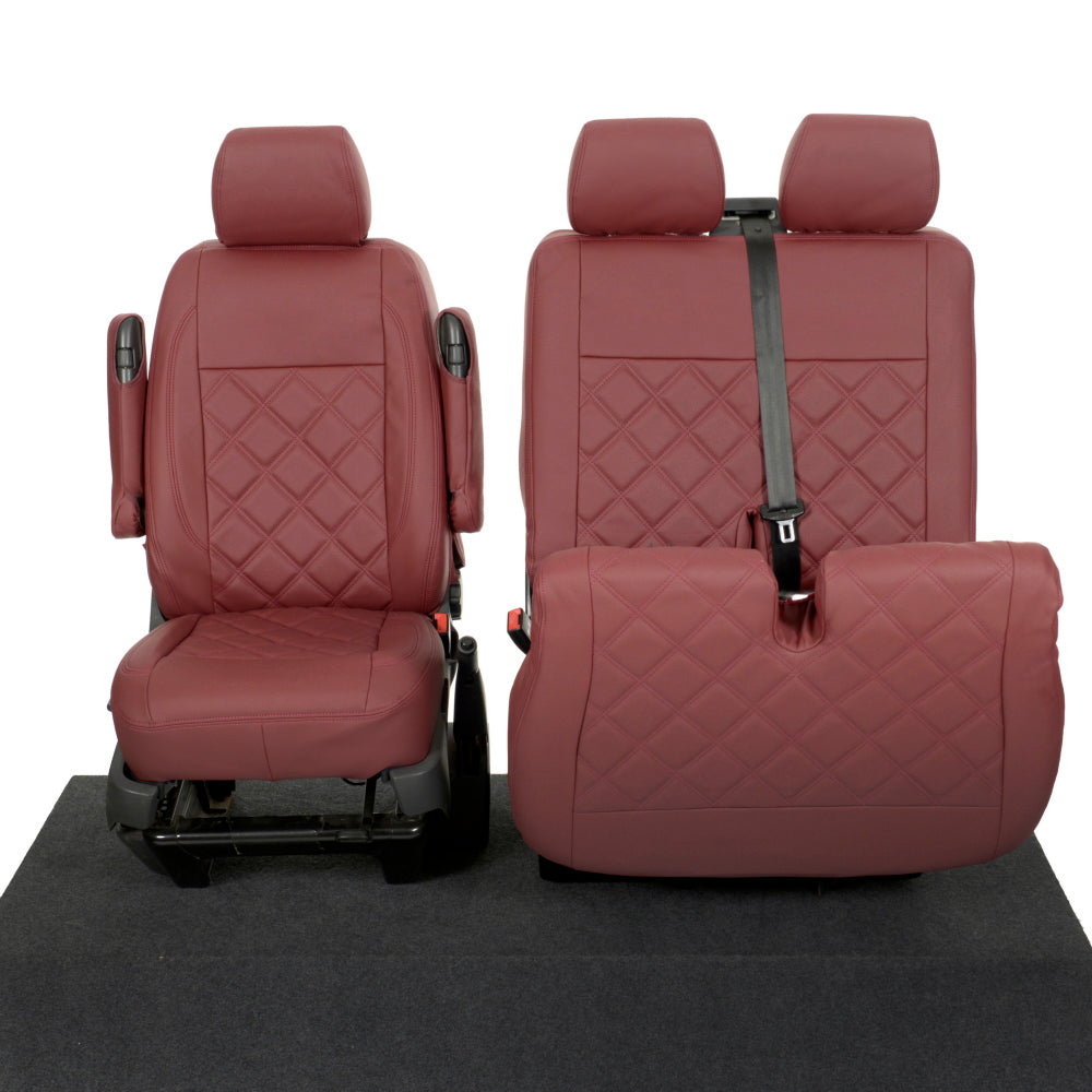 VW T6/T6.1 Transporter Tailored Leatherette Seat Covers 2015+