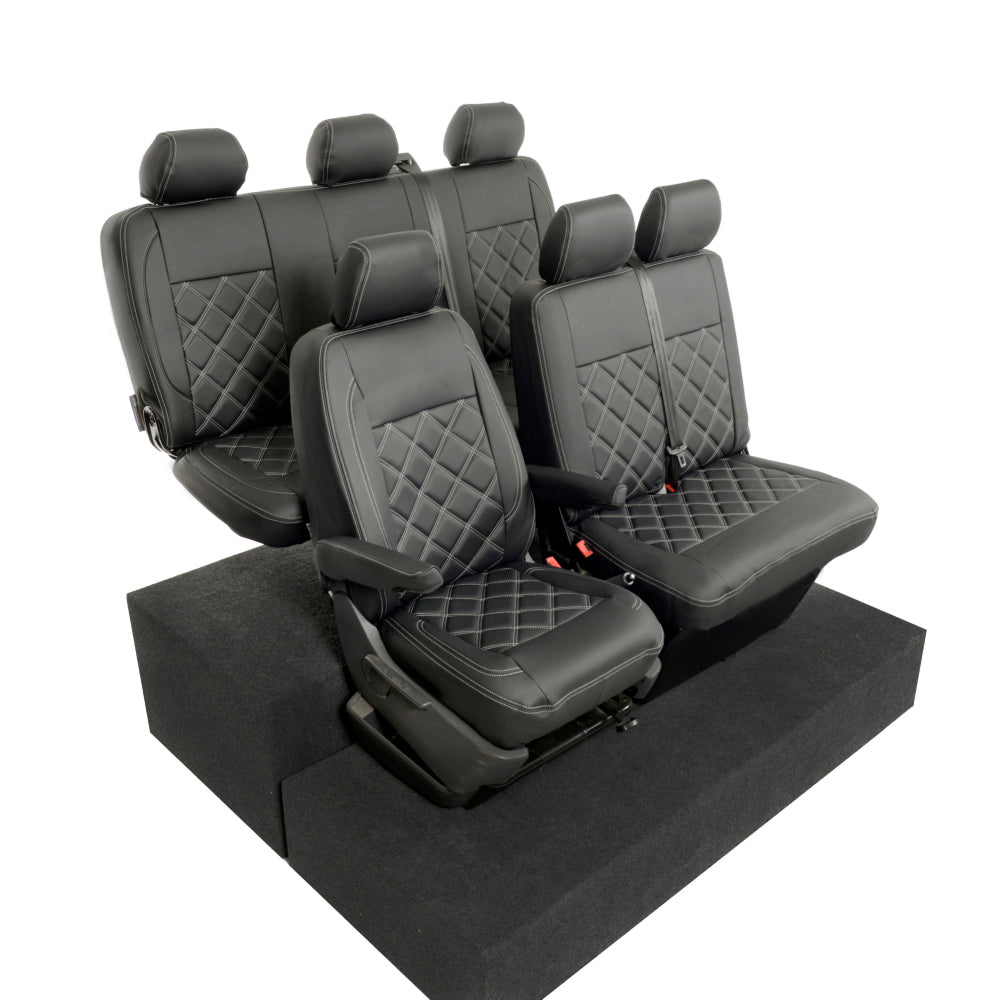 VW T6/T6.1 Transporter Tailored Leatherette Seat Covers 2015+