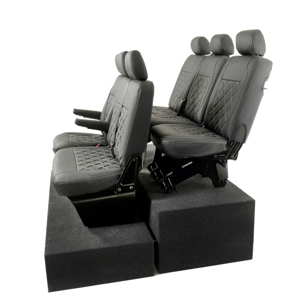 VW T6/T6.1 Transporter Tailored Leatherette Seat Covers 2015+