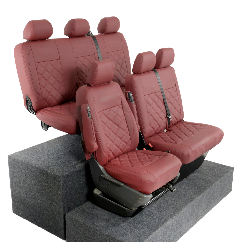VW T6/T6.1 Transporter Tailored Leatherette Seat Covers 2015+