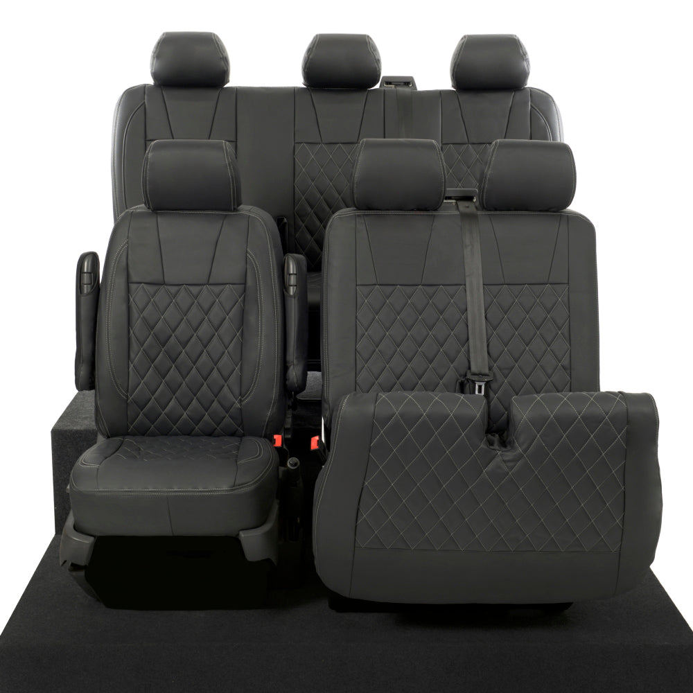 VW T6/T6.1 Transporter Tailored Leatherette Seat Covers 2015+