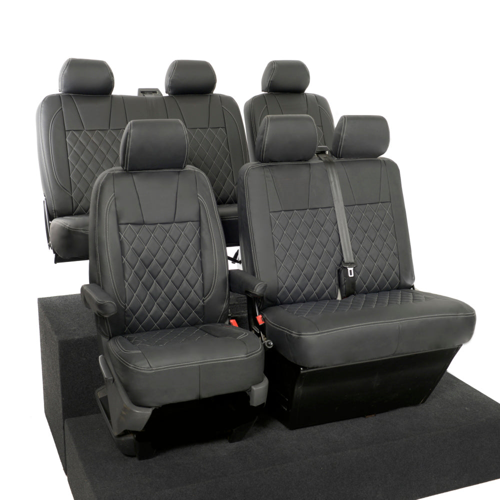 VW T6/T6.1 Transporter Tailored Leatherette Seat Covers 2015+