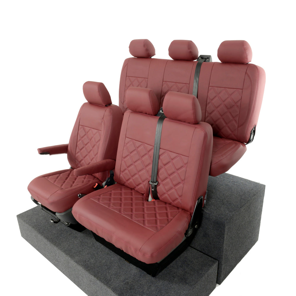 VW T6/T6.1 Transporter Tailored Leatherette Seat Covers 2015+