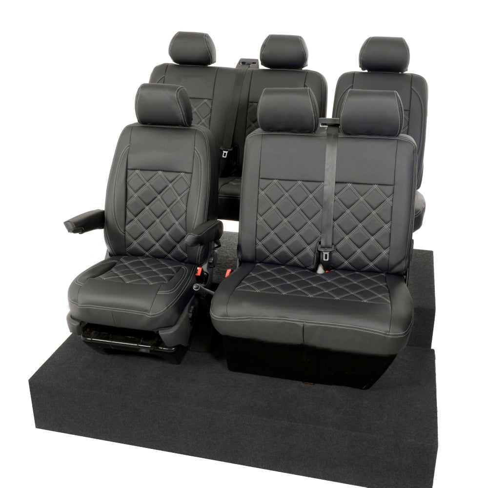 VW T6/T6.1 Transporter Tailored Leatherette Seat Covers 2015+
