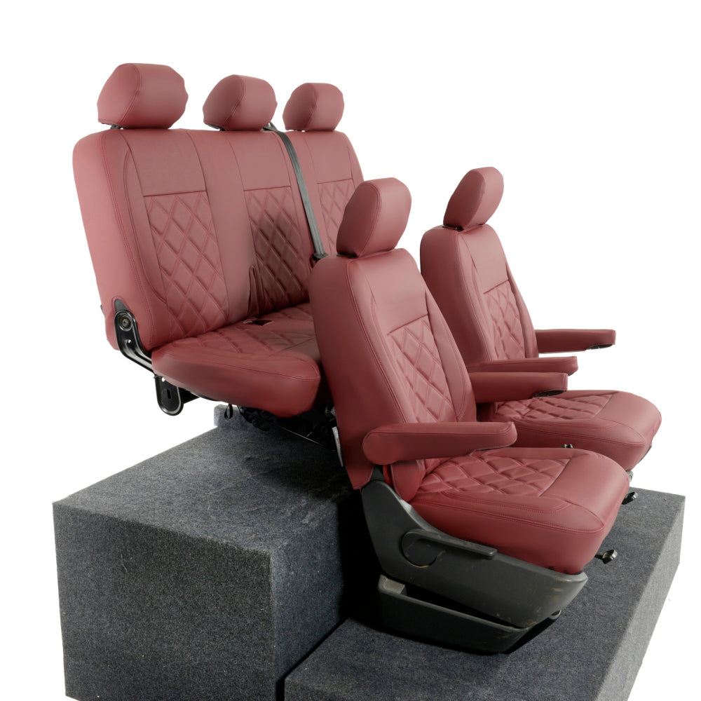 VW T6/T6.1 Transporter Tailored Leatherette Seat Covers 2015+