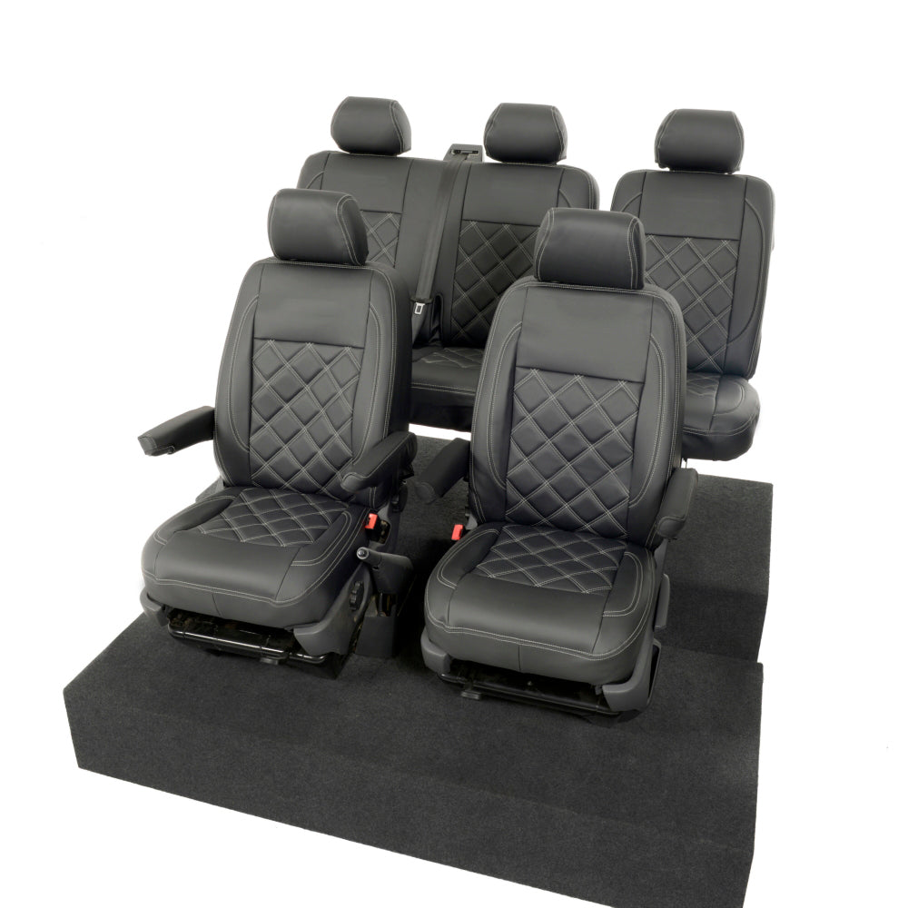 VW T6/T6.1 Transporter Tailored Leatherette Seat Covers 2015+
