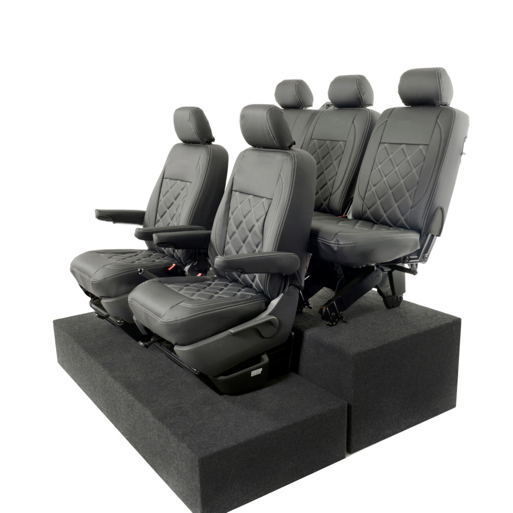 VW T6/T6.1 Transporter Tailored Leatherette Seat Covers 2015+