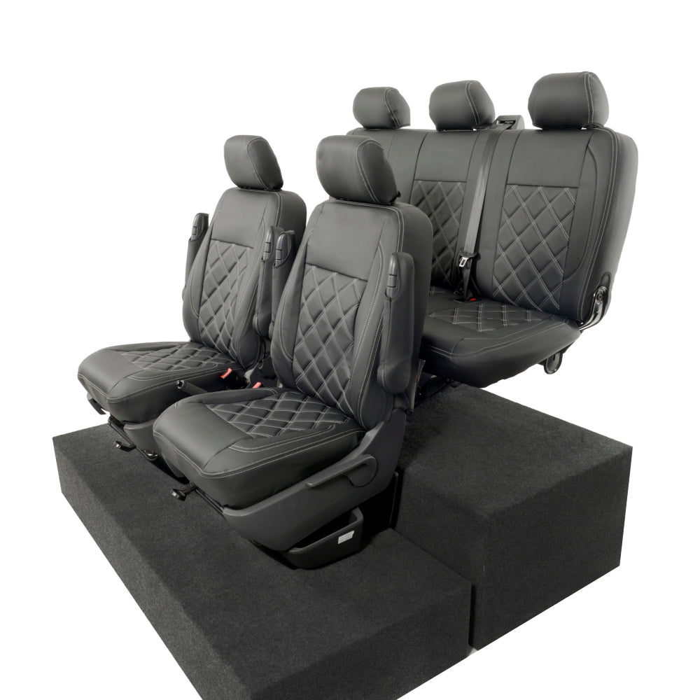 VW T6/T6.1 Transporter Tailored Leatherette Seat Covers 2015+
