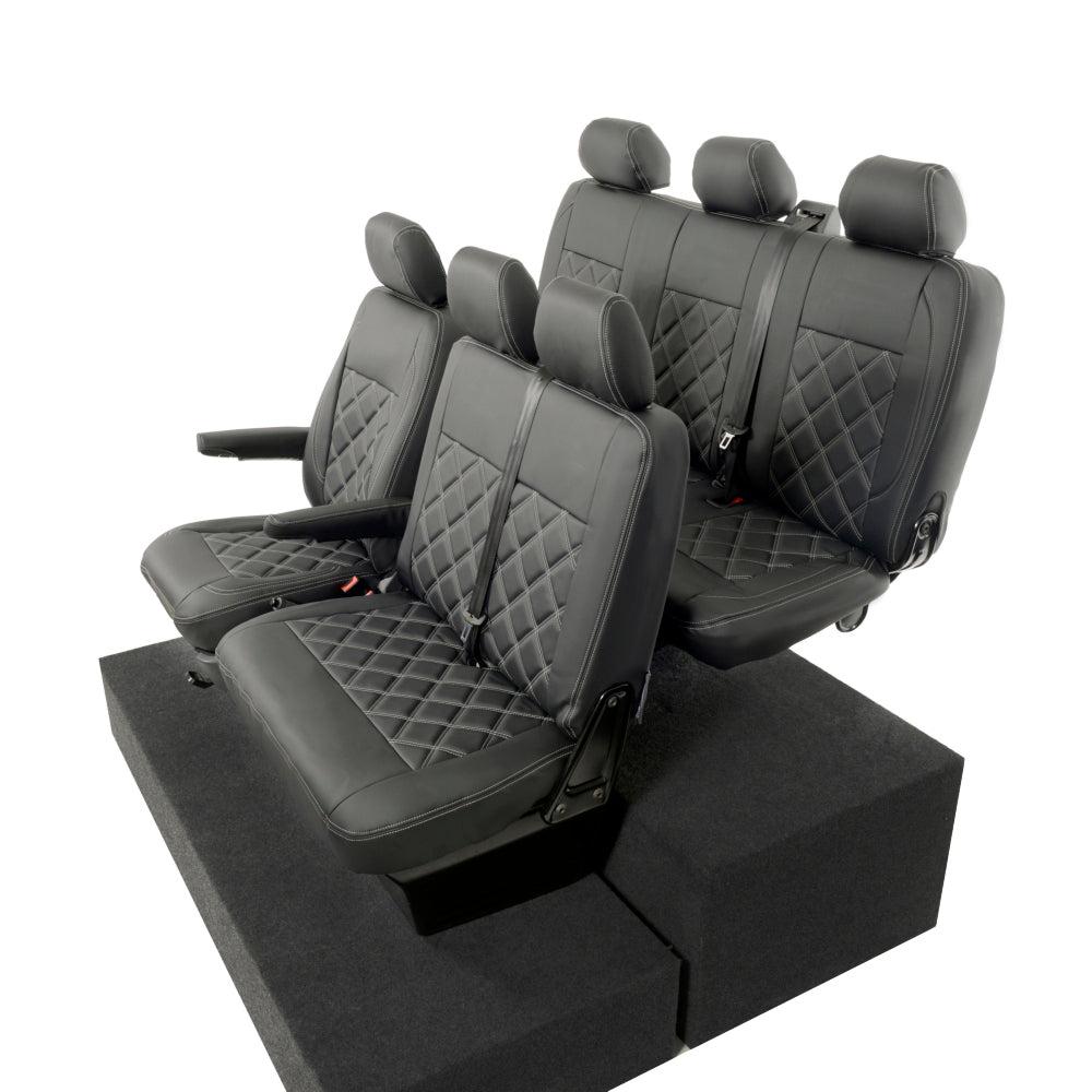 VW T6/T6.1 Transporter Tailored Leatherette Seat Covers 2015+