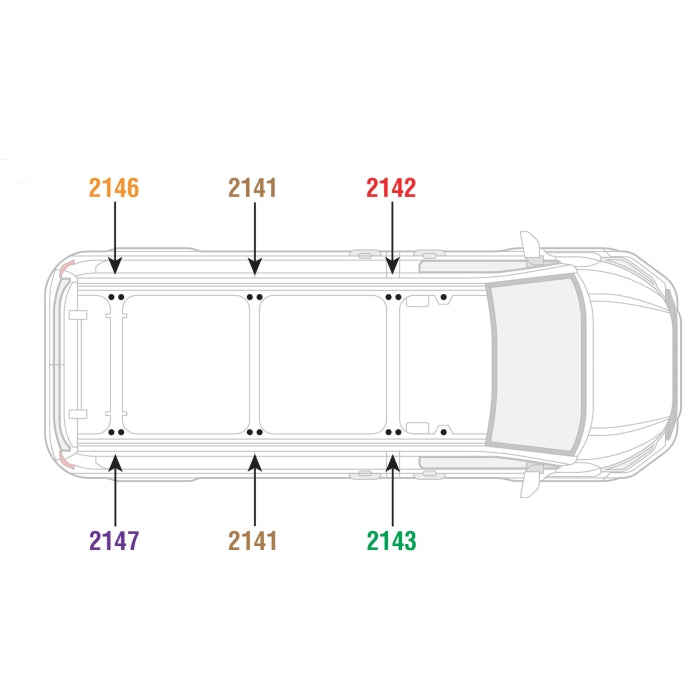 ULTI Bar Trade Steel 3 Roof Bars – Ford Transit Custom L2H1 (2023–Present)