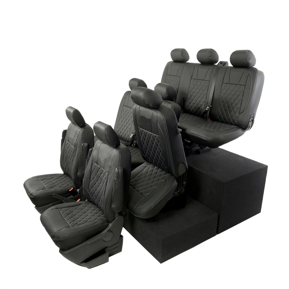 VW T6/T6.1 Shuttle Tailored Leatherette Seat Covers 2015+