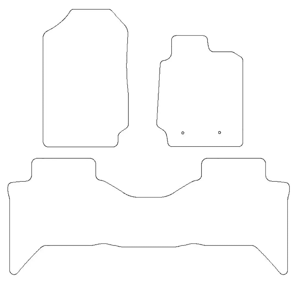 Ford Ranger Wildtrak Floor Mats (Double Cab) (2012-2018)