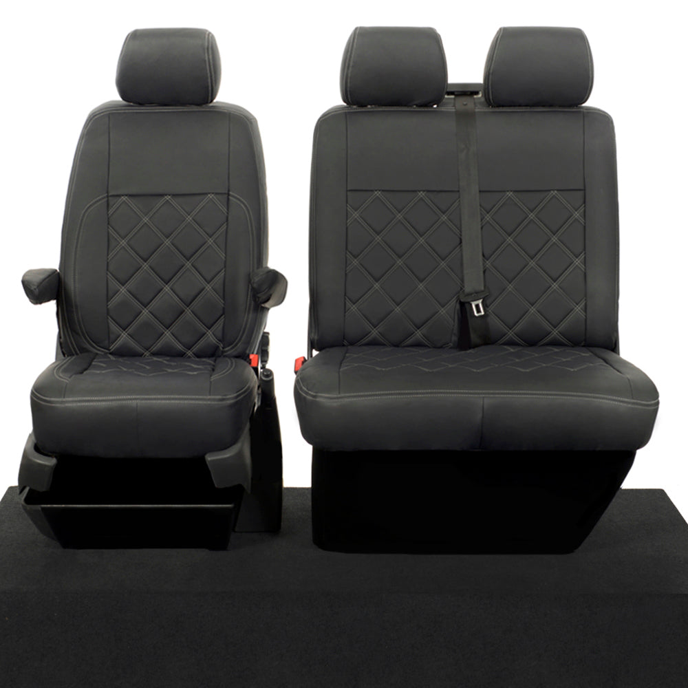 VW T6/T6.1 Transporter Tailored Leatherette Seat Covers 2015+