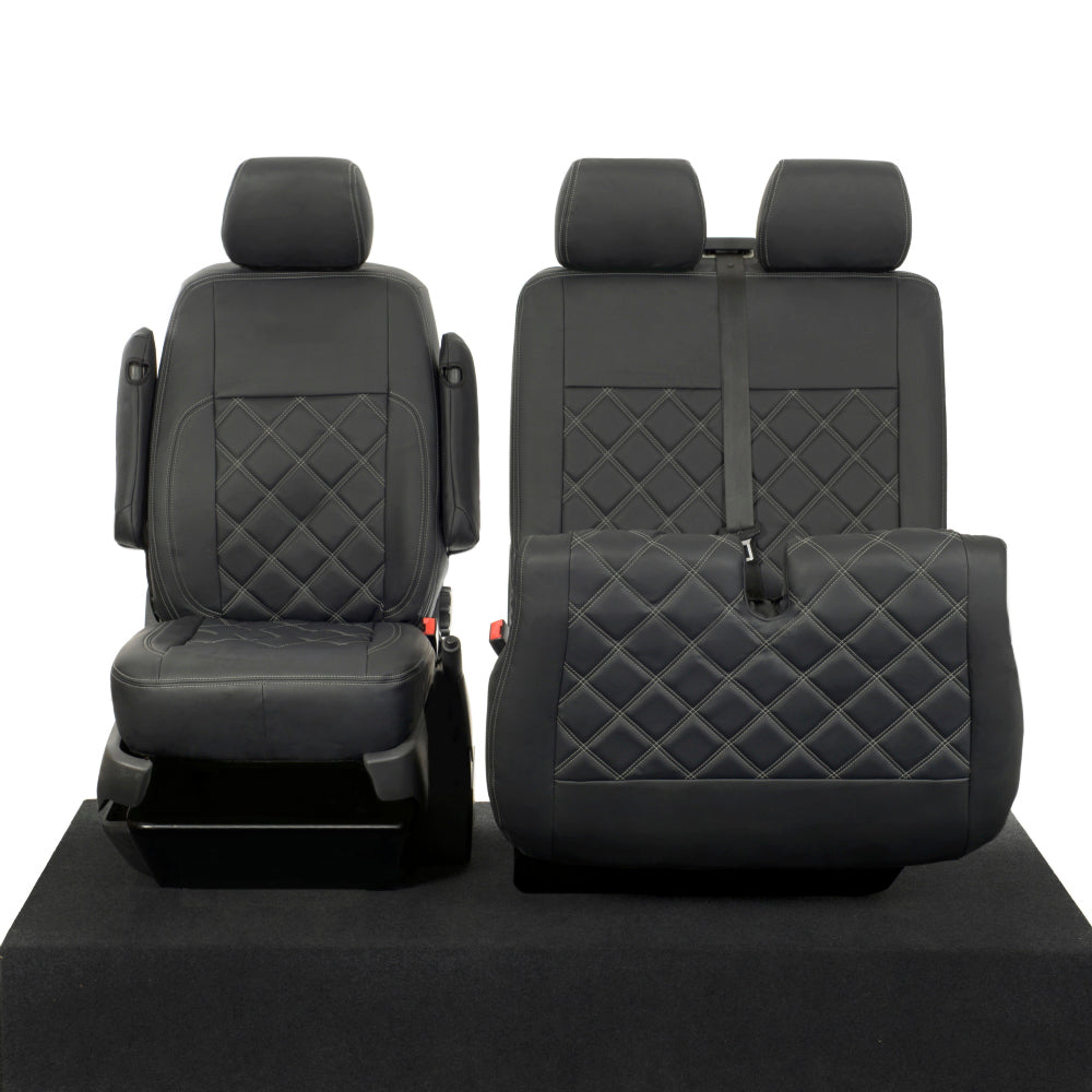 VW T6/T6.1 Transporter Tailored Leatherette Seat Covers 2015+