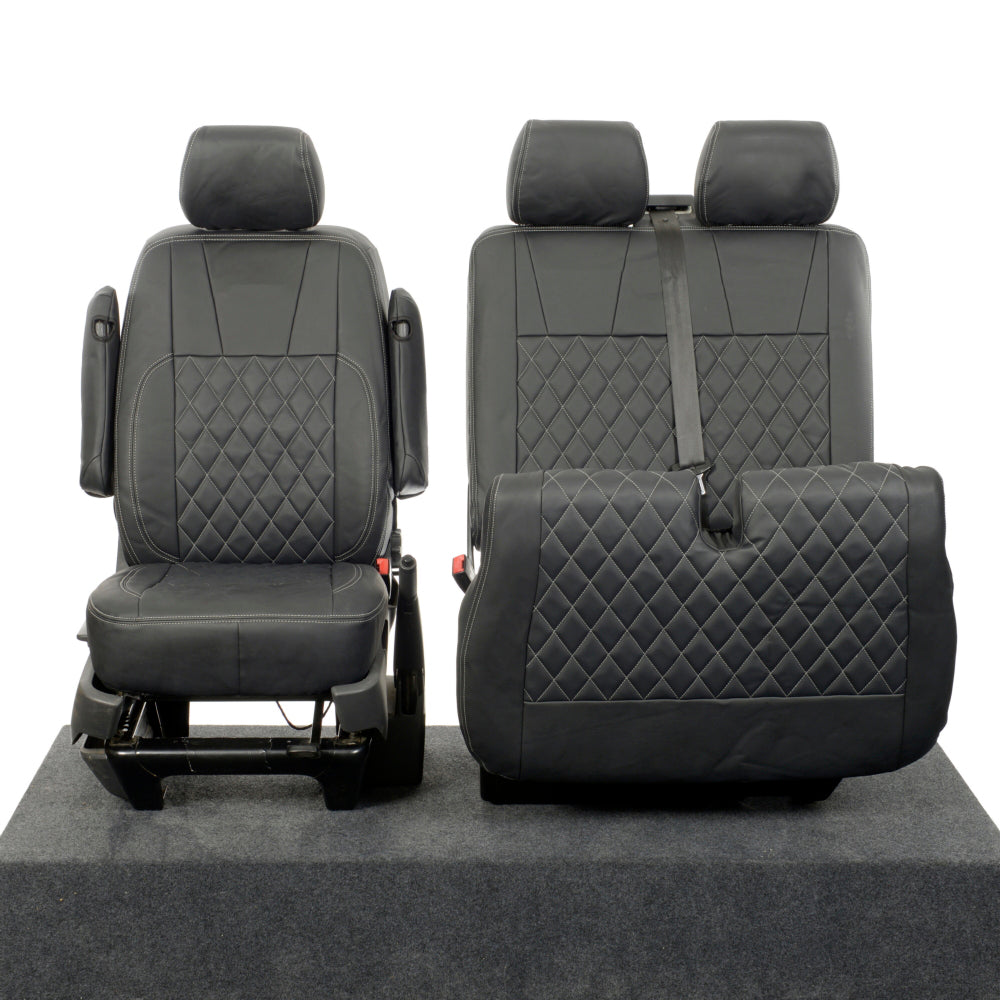 VW T6/T6.1 Transporter Tailored Leatherette Seat Covers 2015+