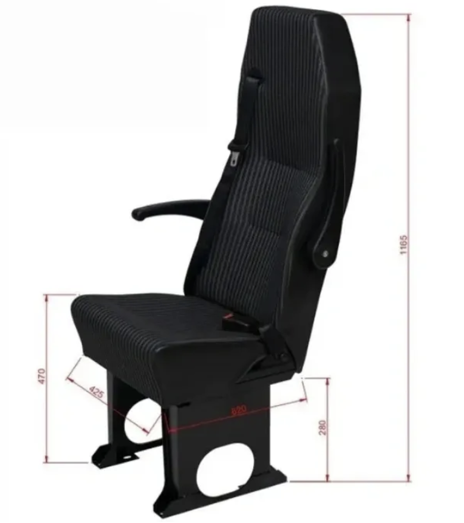 Alpha Single Highback Passenger Seat