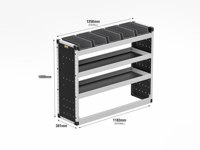 Silver Van Racking – Nearside for Ford Transit Custom L2H1 (2023–Present)