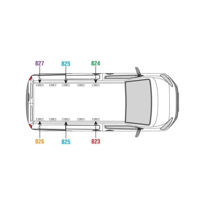 Citroen Dispatch 2016 on Roof Rack - ULTI Rack+ OPTIONAL FITTING
